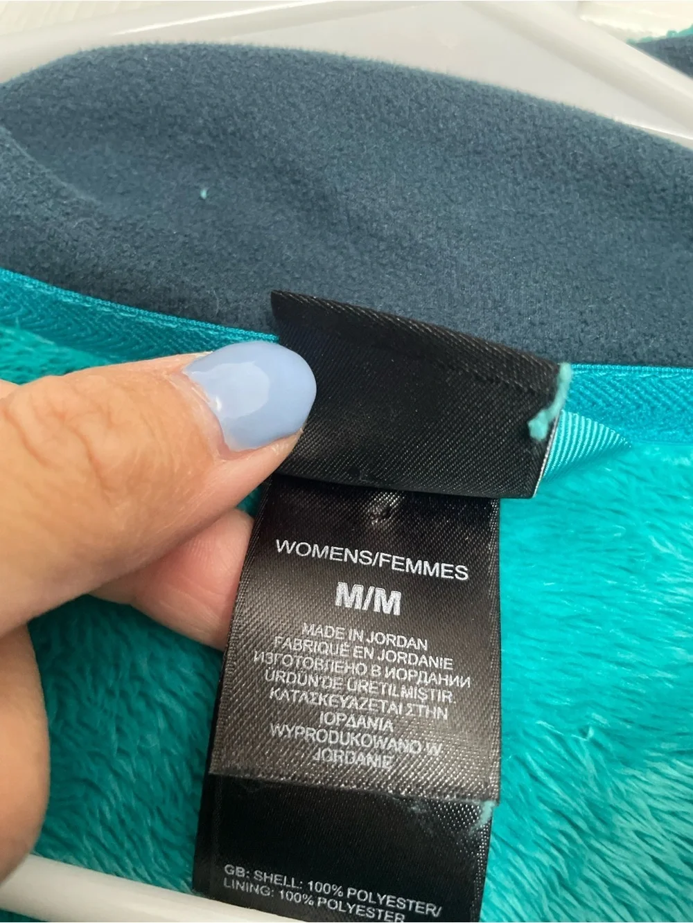 The North Face Women’s size Medium Teal Fleece Jacket